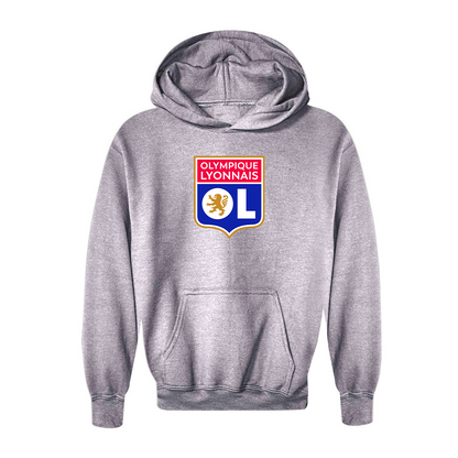 Youth Kids Olympique Lyonnais FC Pullover Hoodie