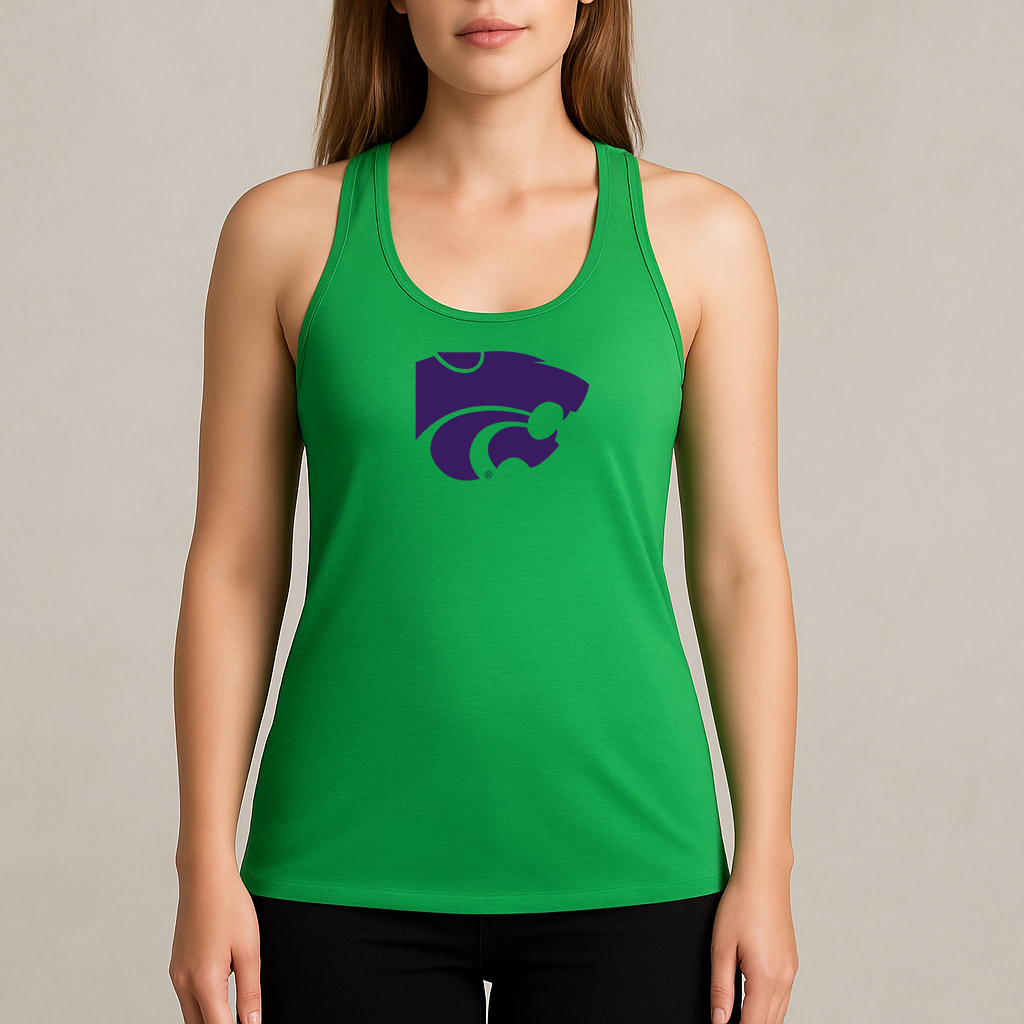 Women's Kansas State Wildcats Logo Next Level Ideal Racerback Tank