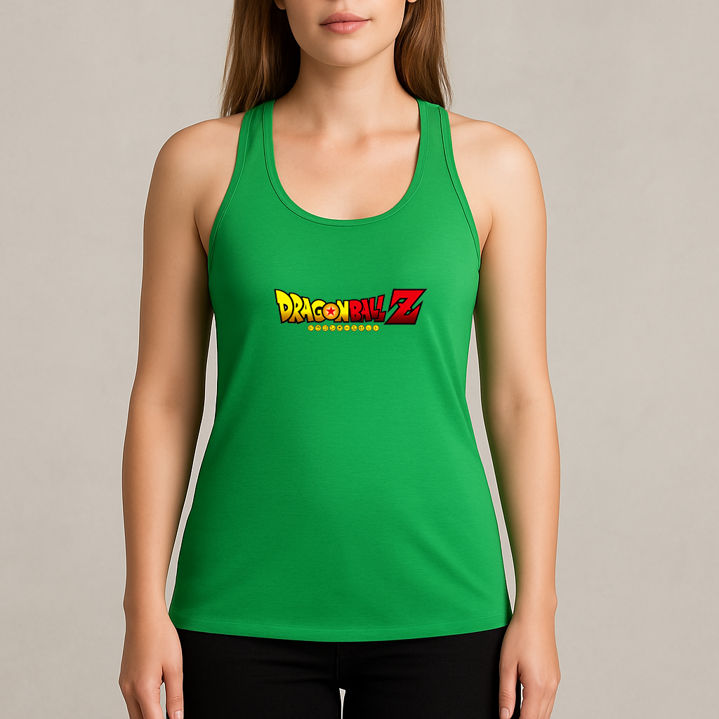 Women's Dragon Ball Z Title Racerback Tank Top