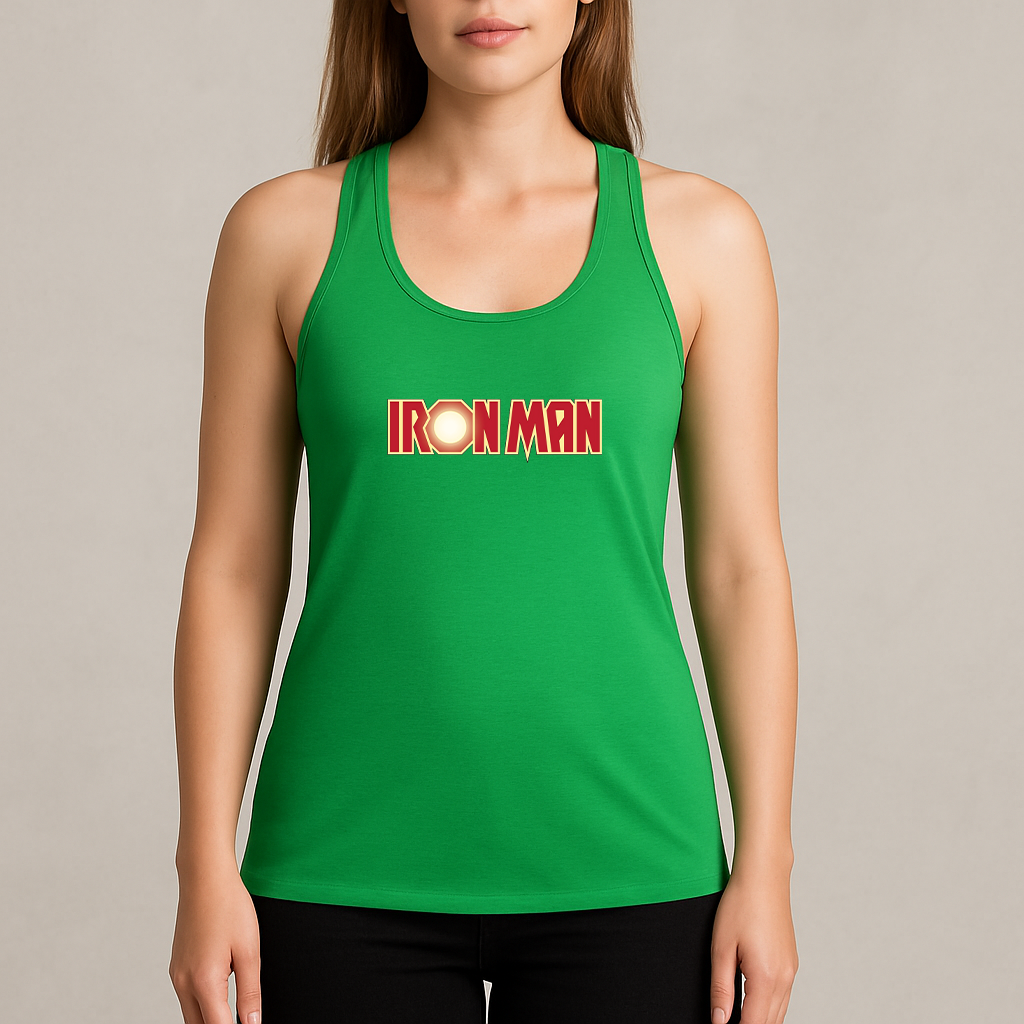 Women's Iron Man Marvel Superhero Racerback Tank Top