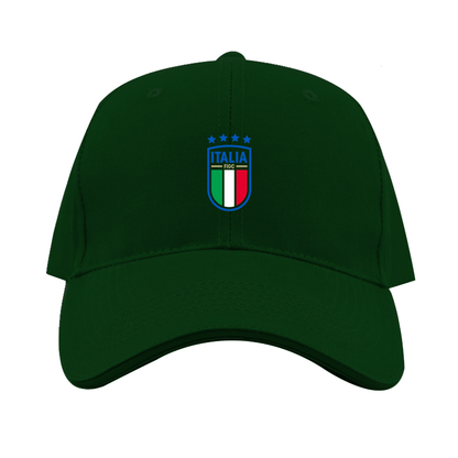 Italy National Soccer Dad Baseball Cap Hat