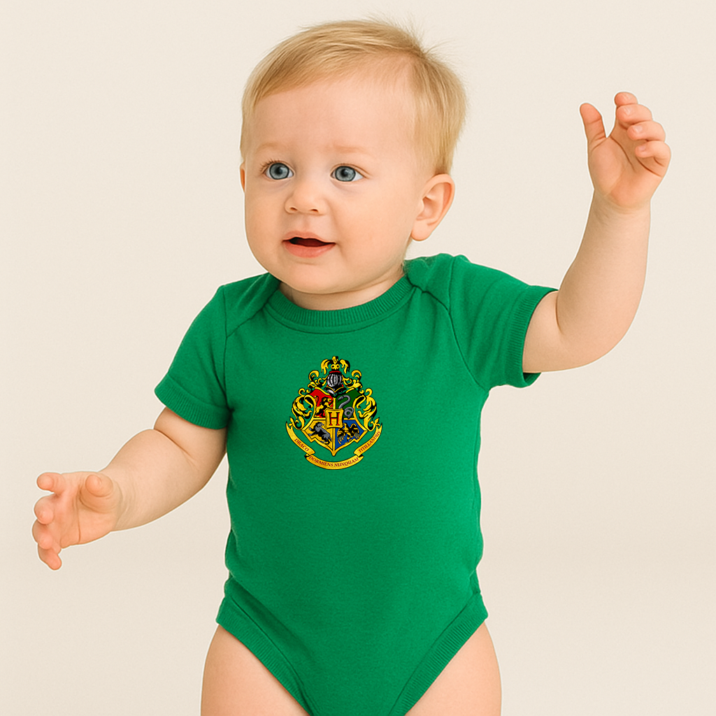 Hogwarts Emblem Harry Potter Movie Baby Romper Onesie