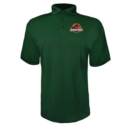 Men's Jurassic Park Movie Polyester Polo