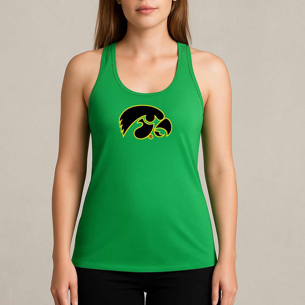 Women's Iowa Hawkeyes Logo Next Level Ideal Racerback Tank