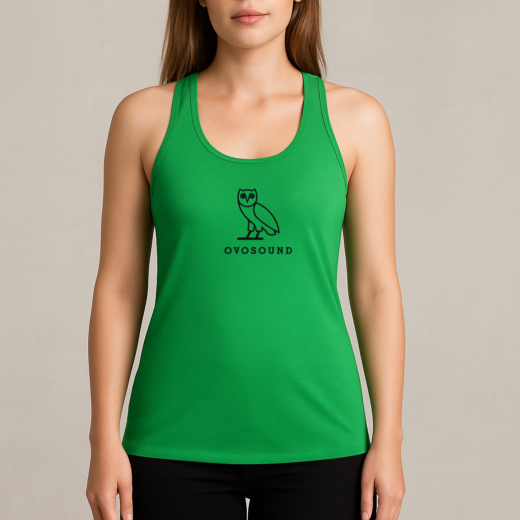 Women's Ovosound Drake Music Racerback Tank Top
