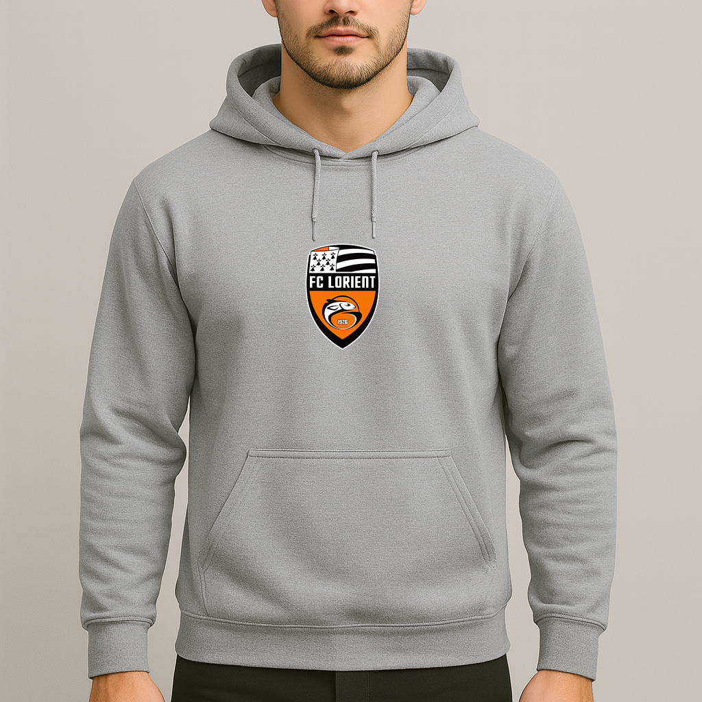 Men's FC Lorient Soccer Logo Pullover Hoodie