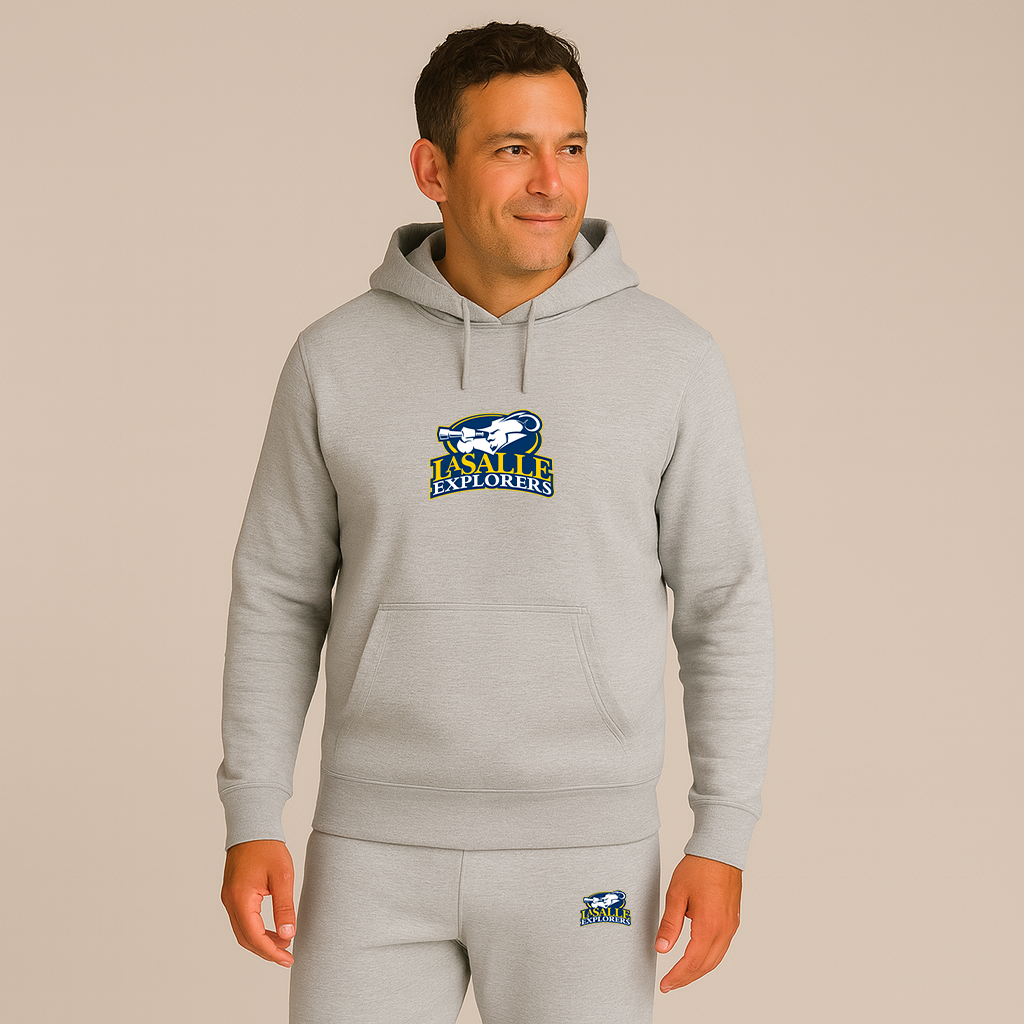 Men's La Salle Explorers Logo Hoodie Joggers Set
