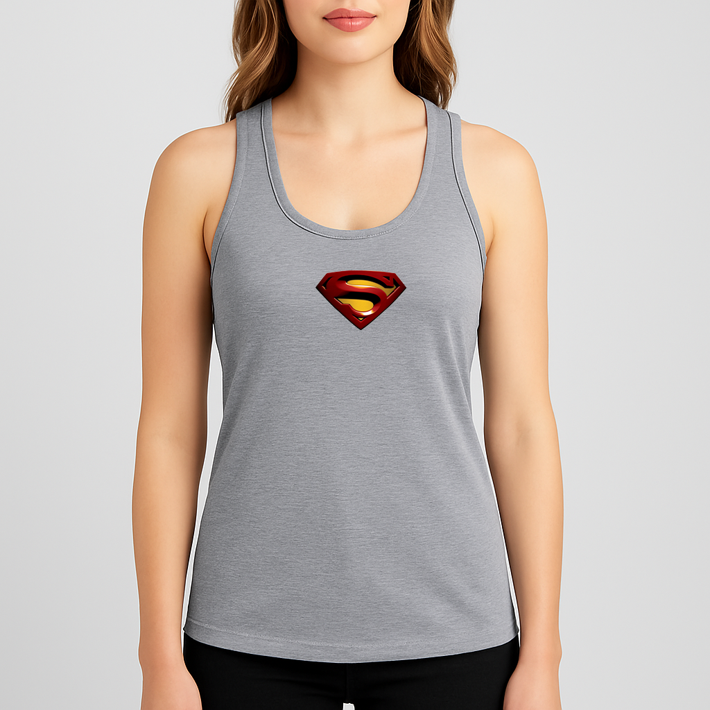 Women's Superman Superhero Racerback Tank Top