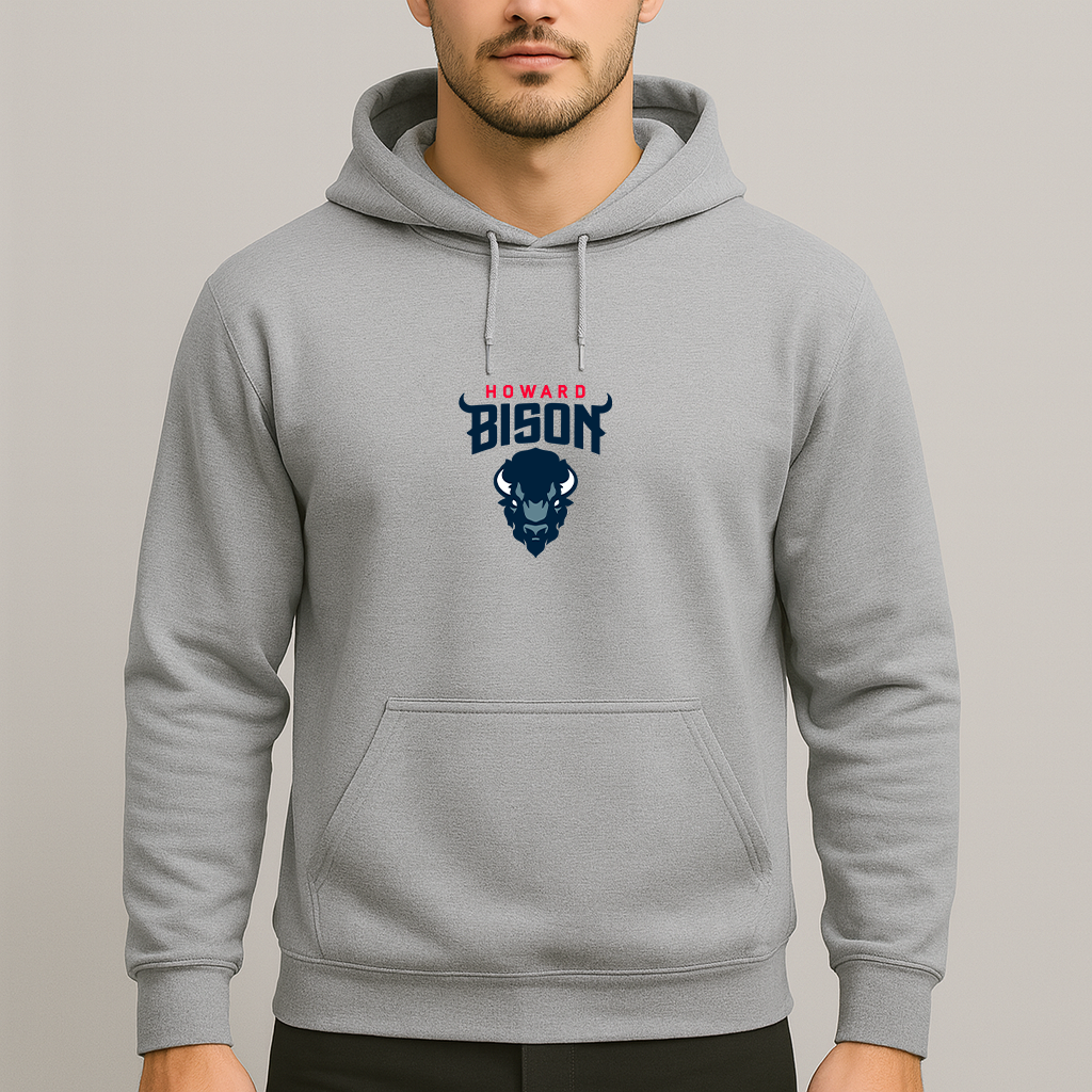 Men's Howard Bison Logo Pullover Hoodie