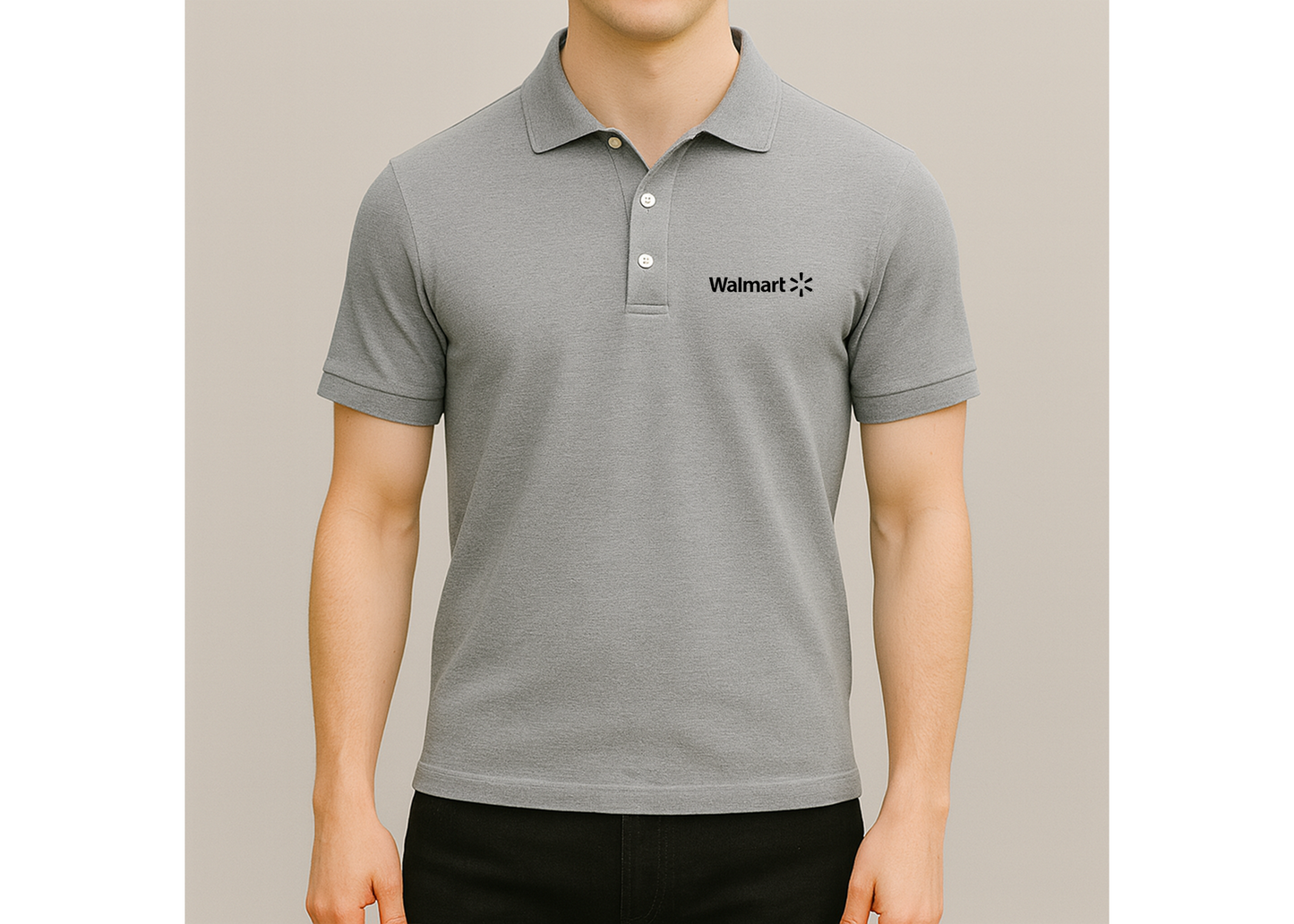 Men's Walmart Logo Dry Blend Polo