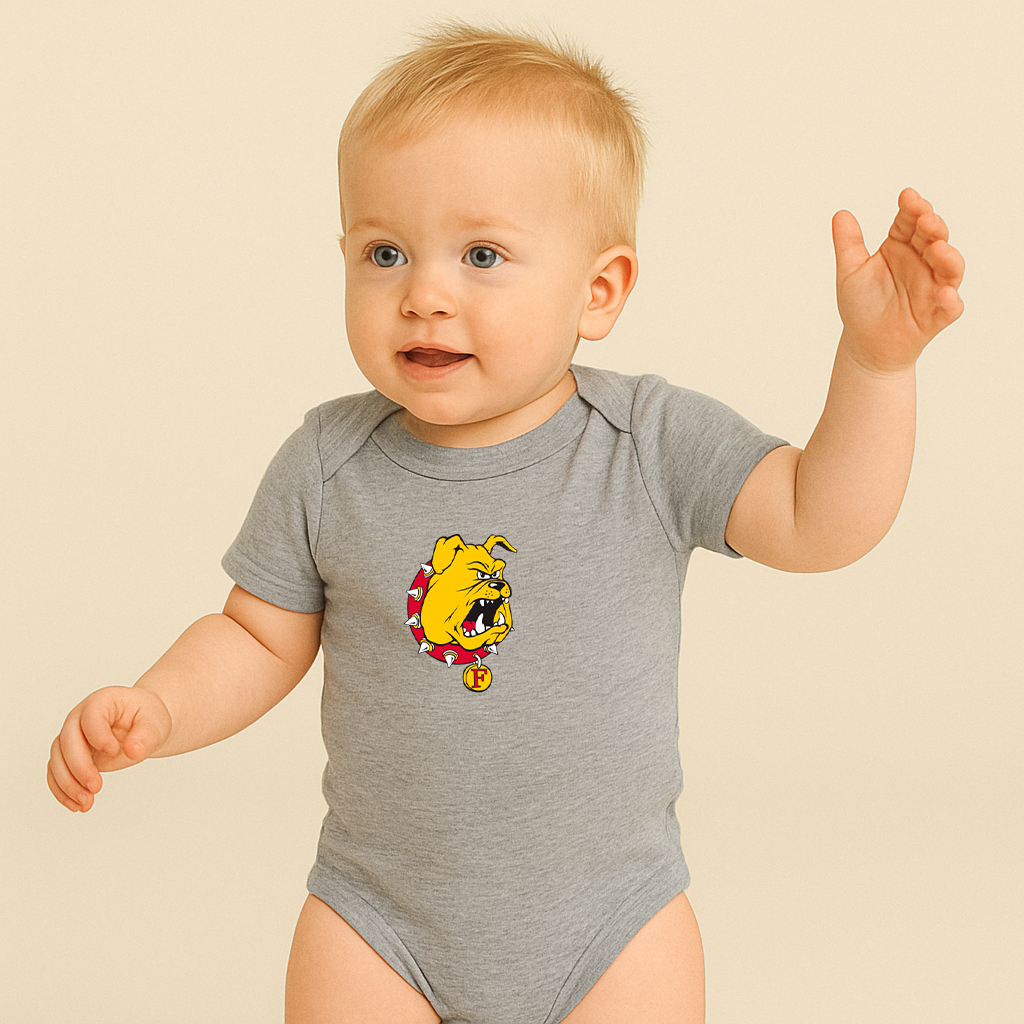 Ferris State Bulldogs Logo Baby Romper Onesie