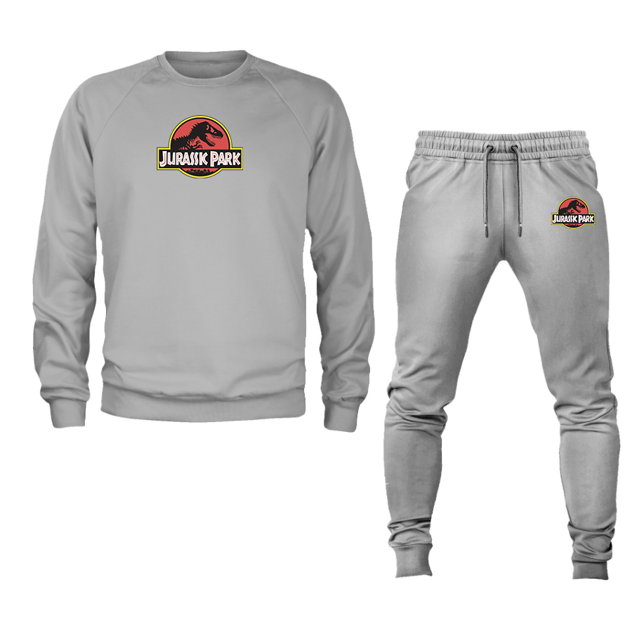 Men's Jurassic Park Movie Crewneck Sweatshirt Joggers Suit
