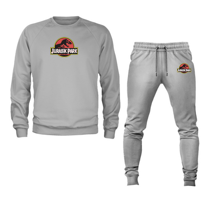 Men's Jurassic Park Movie Crewneck Sweatshirt Joggers Suit