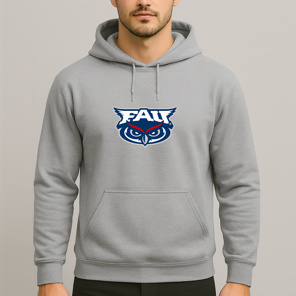 Men's Florida Atlantic Owls Logo Pullover Hoodie