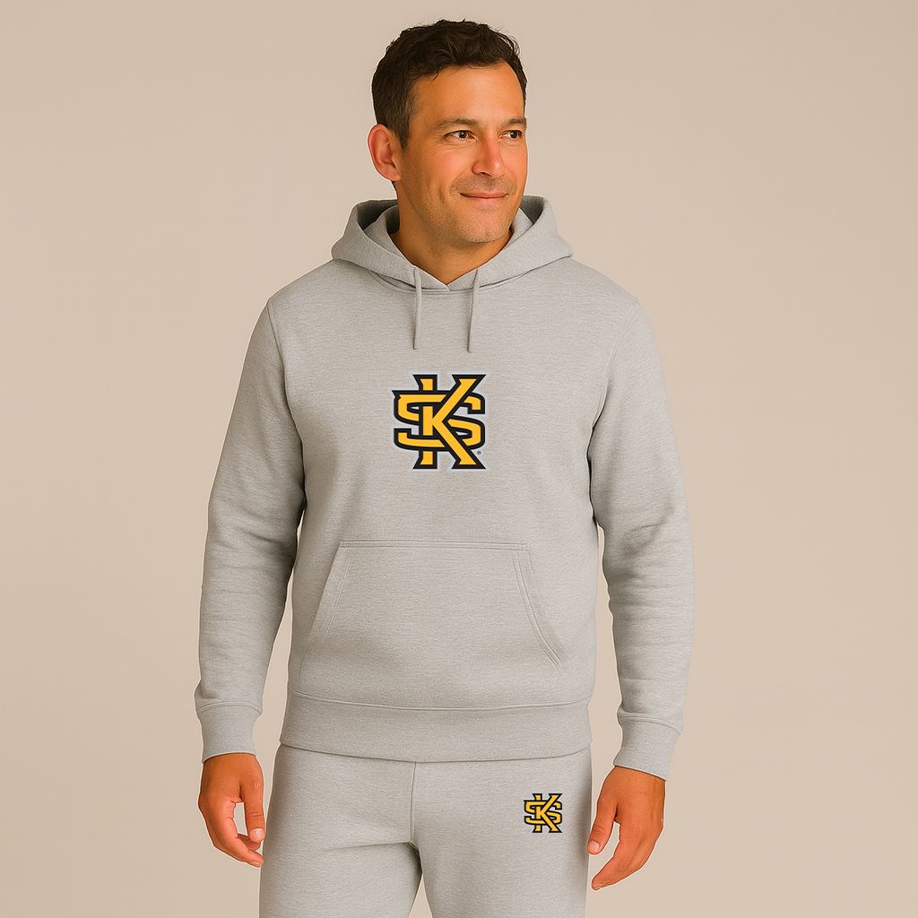 Men's Kennesaw State Owls Logo Hoodie Joggers Set