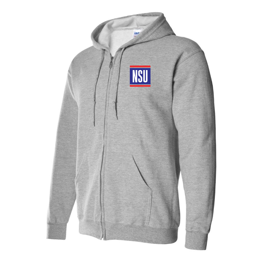 Men's NSU Logo Zipper Hoodie