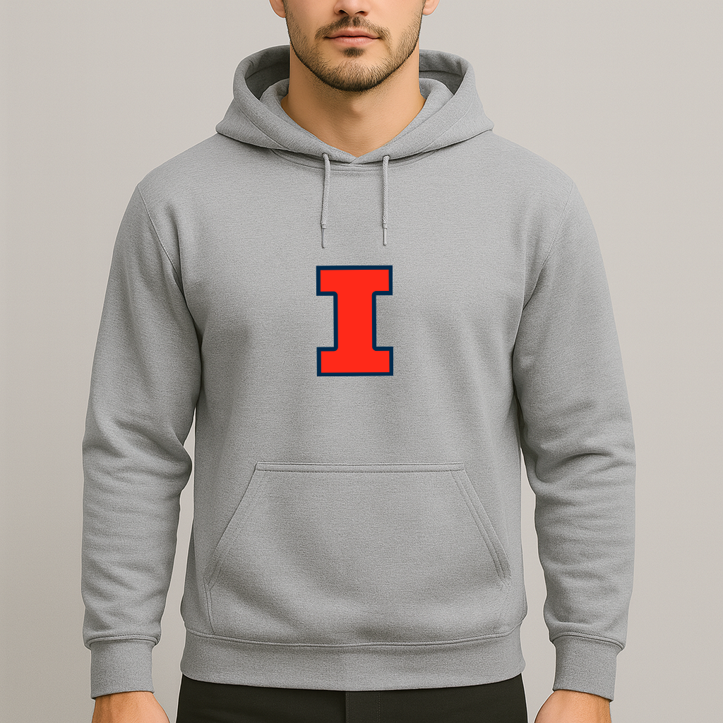 Men's Illinois Fighting Illini Logo Pullover Hoodie