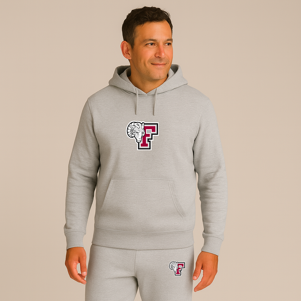 Men's Fordham Rams Logo Hoodie Joggers Set