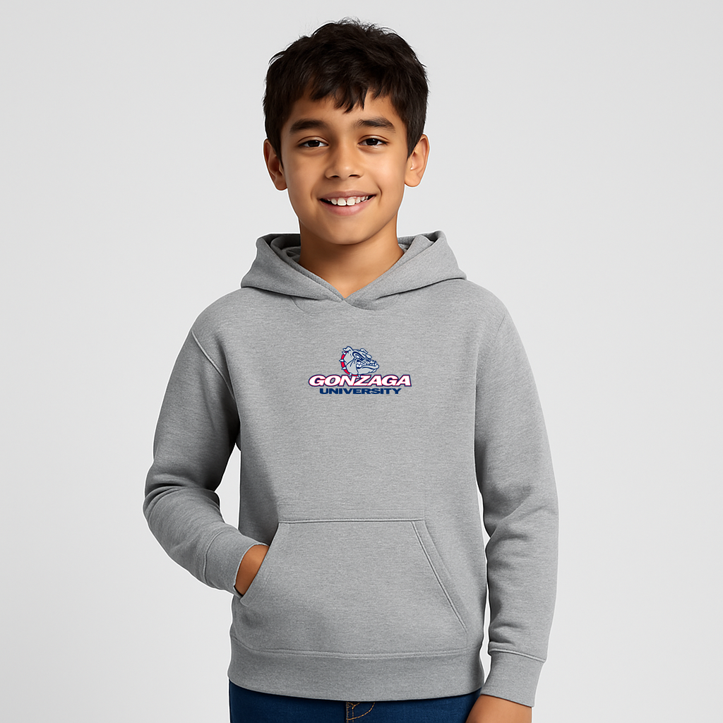 Youth Gonzaga Bulldogs Logo Pullover Hoodie