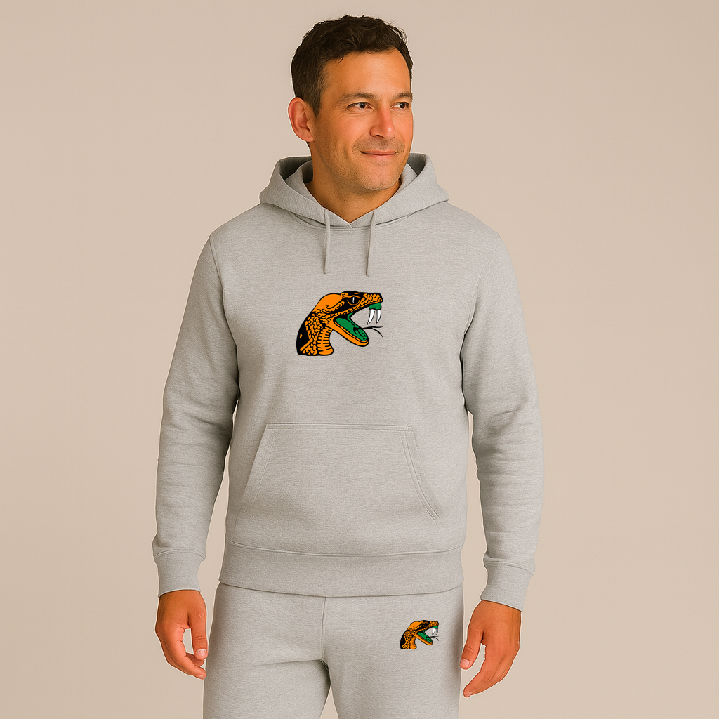Men's Florida AM Rattlers Logo Hoodie Joggers Set