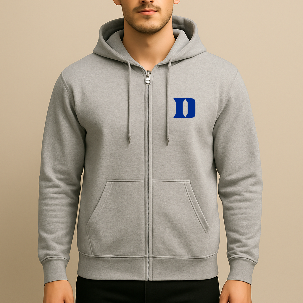Men's Duke Blue Devils Logo Zipper Hoodie