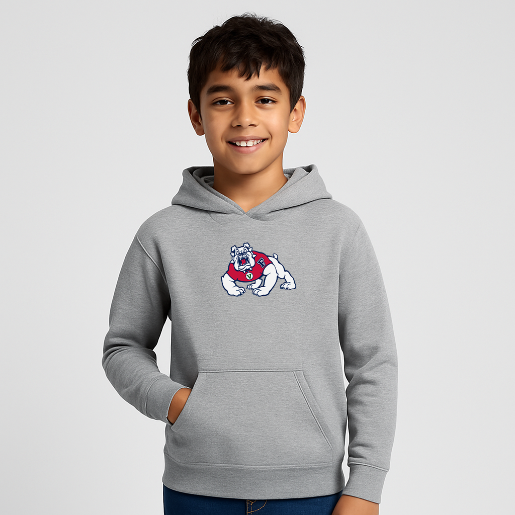 Youth Fresno State Bulldogs Logo Pullover Hoodie