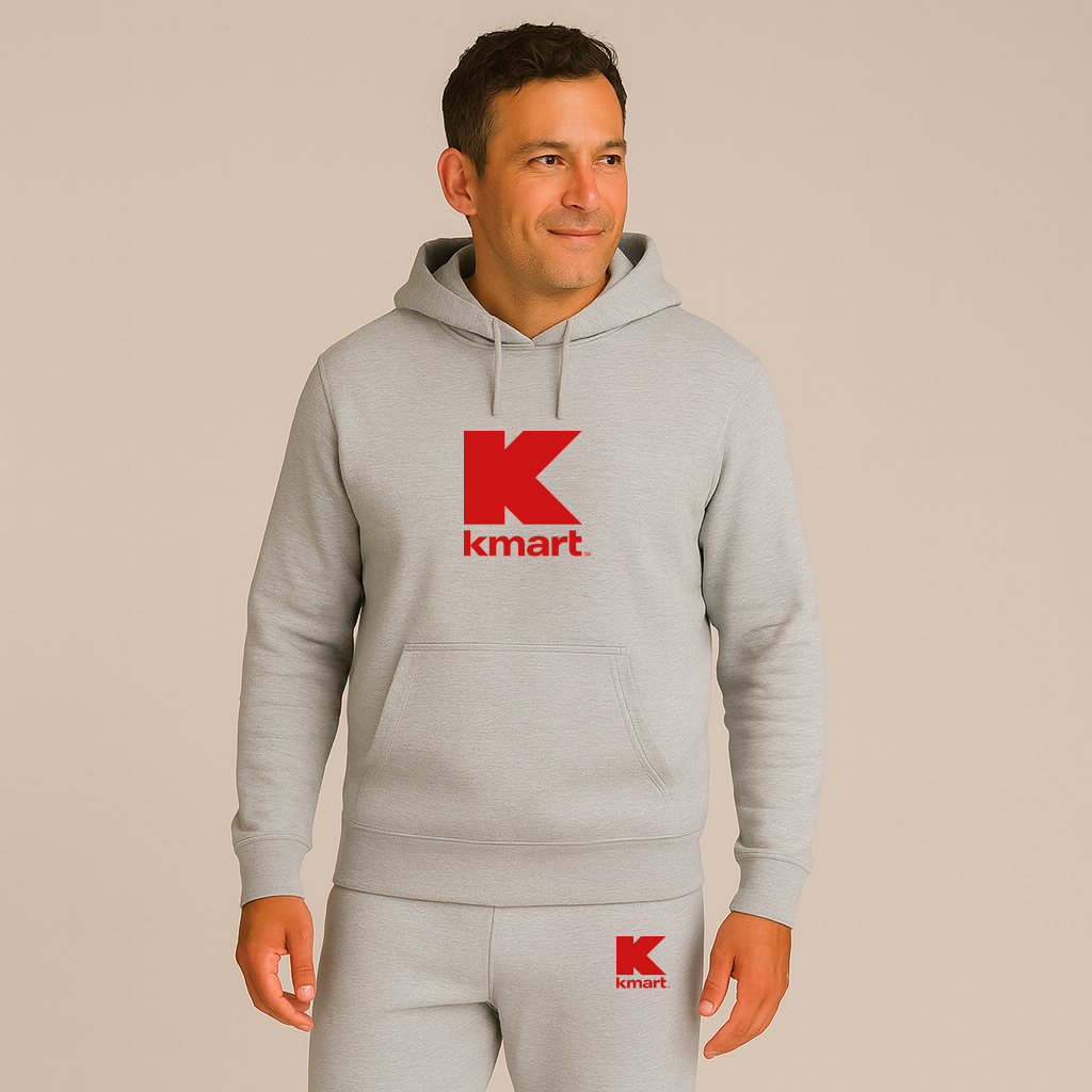 Men's Kmart Logo Hoodie Joggers Set
