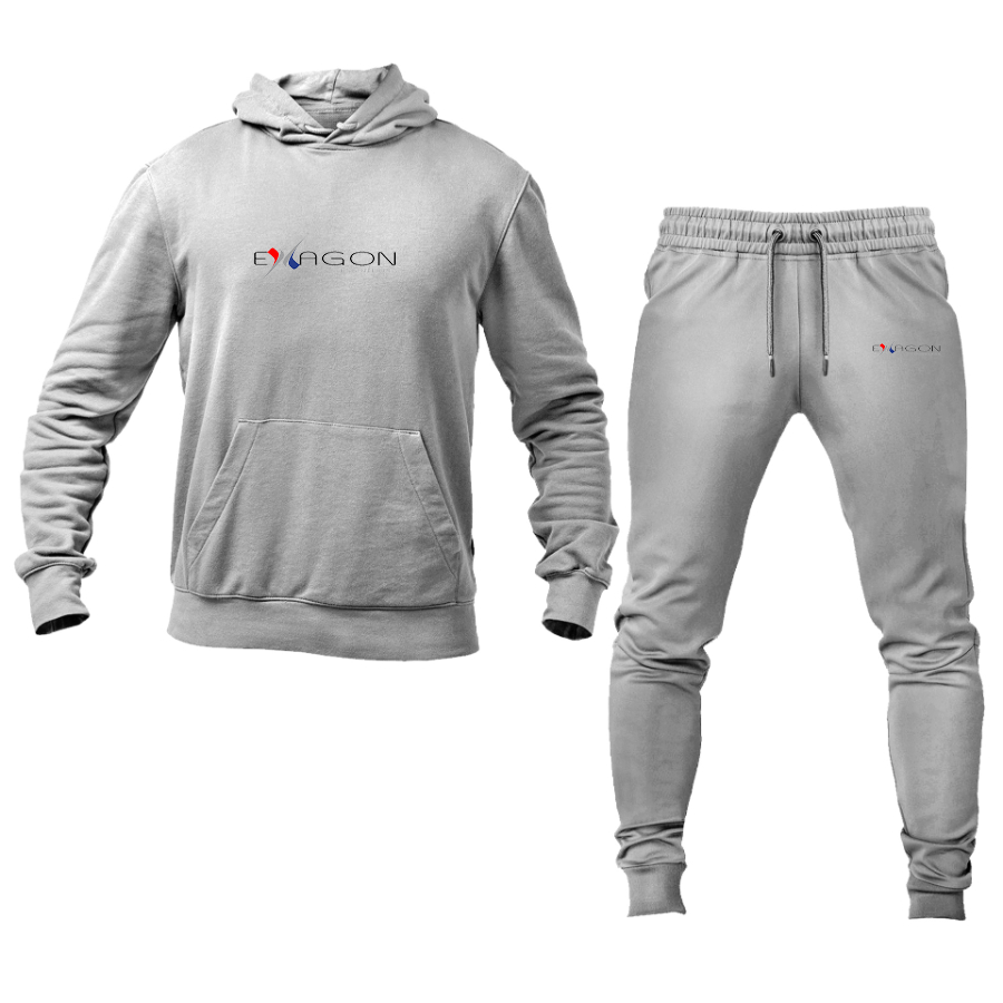 Men's Exagon Engineering Logo Hoodie Joggers Set