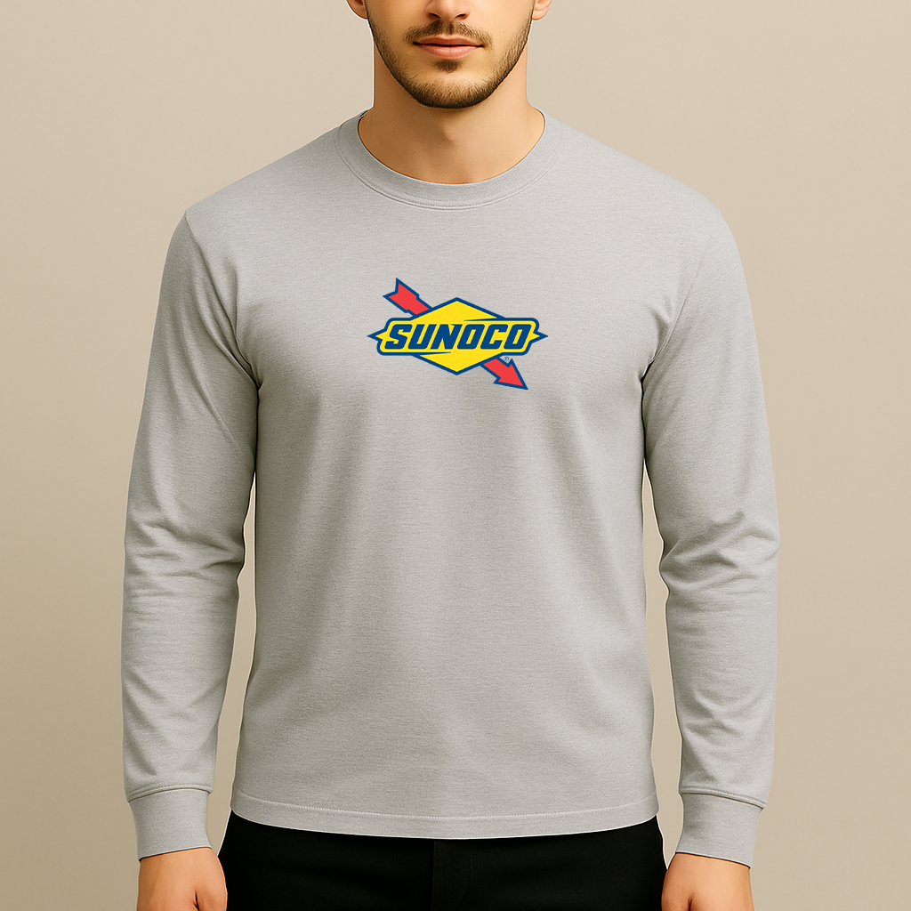 Men's Sunoco Gas Station Long Sleeve T-Shirt