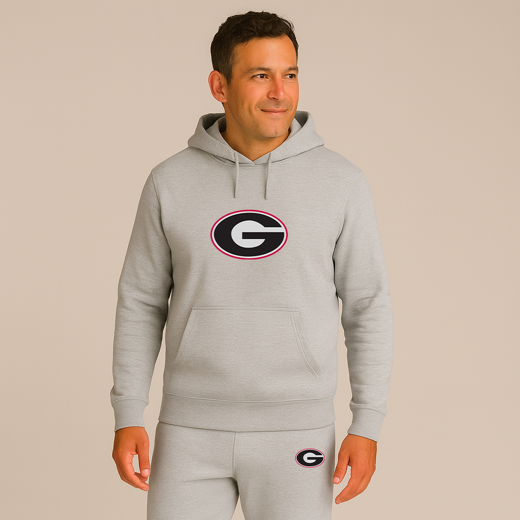 Men's Georgia Bulldogs Logo Hoodie Joggers Set