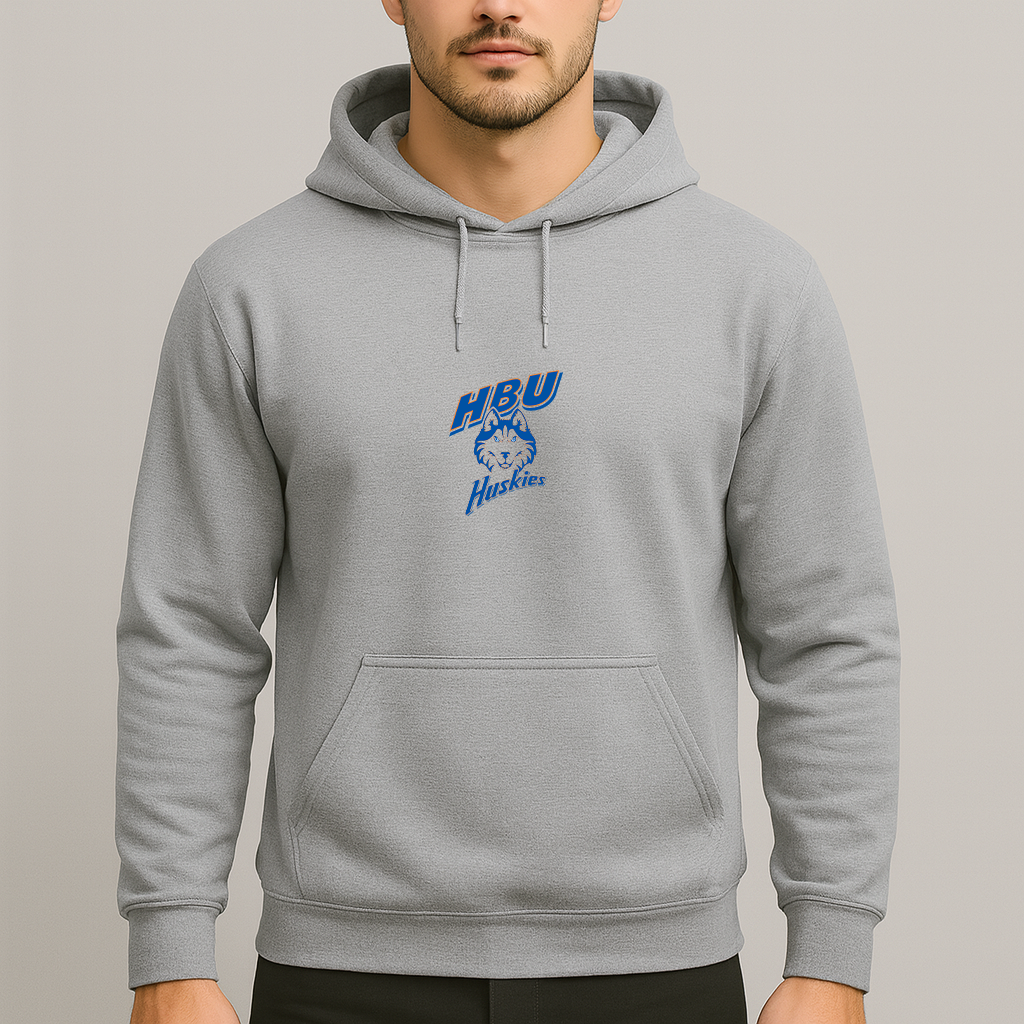 Men's Houston Baptist Huskies Logo Pullover Hoodie