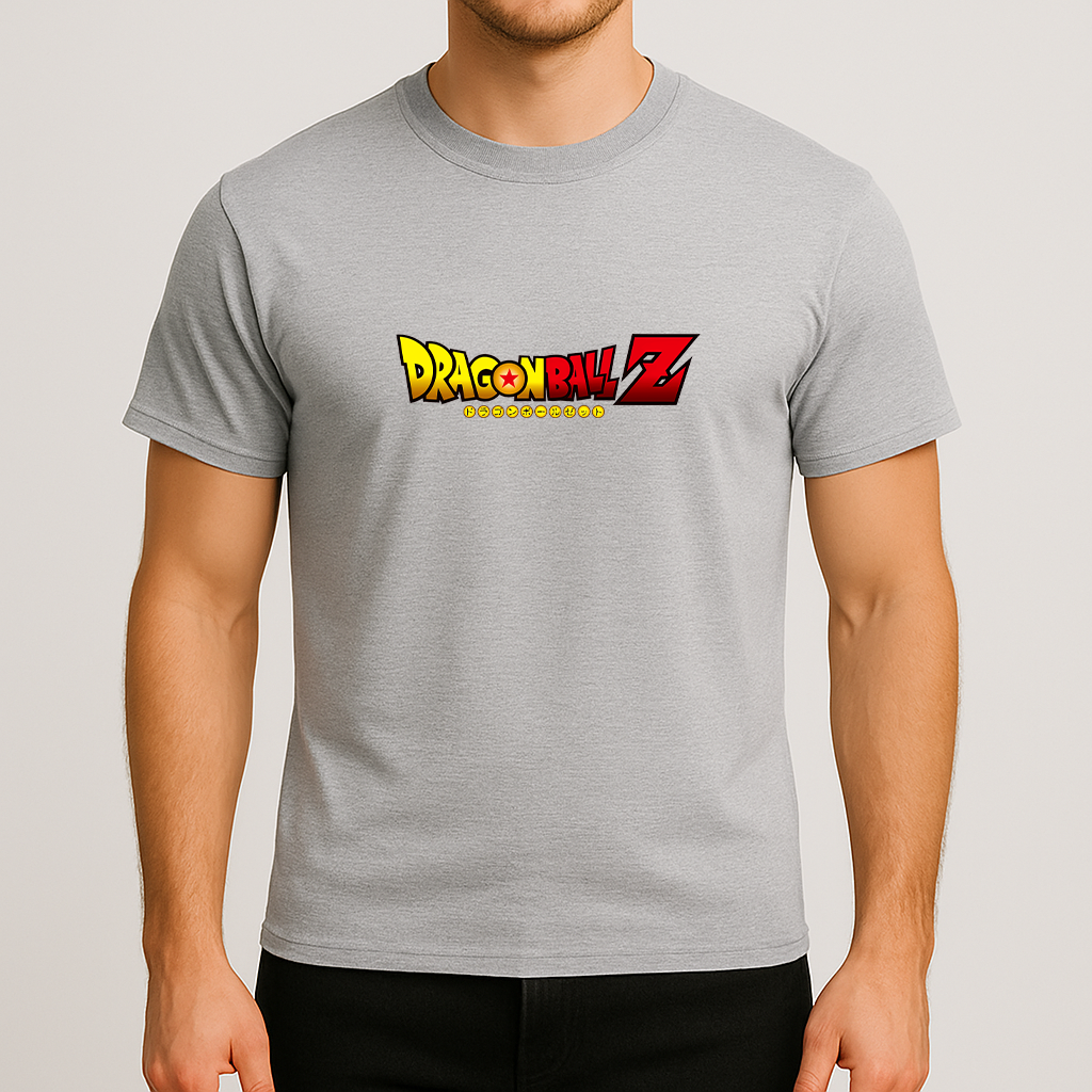 Men's Dragon Ball Z Cartoon Title Cotton T-Shirt