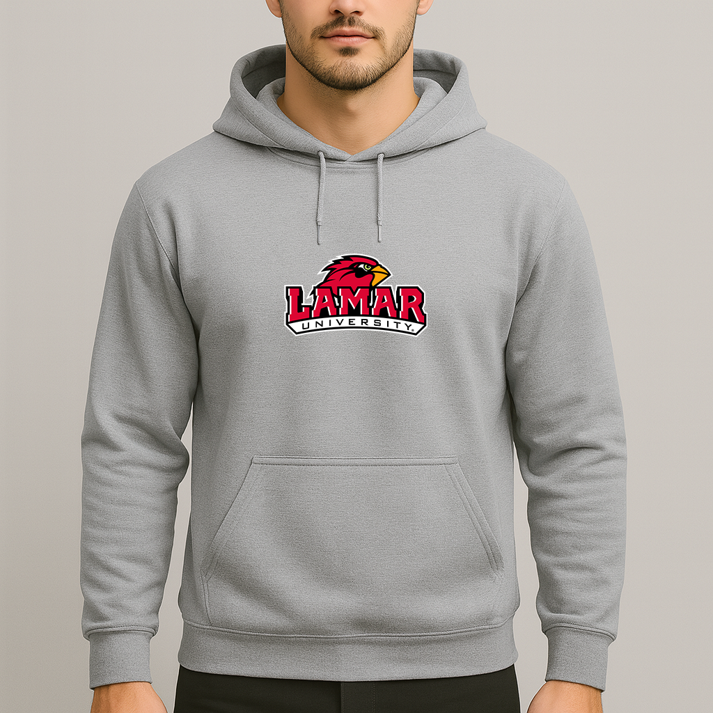 Men's Lamar Cardinals Logo Pullover Hoodie