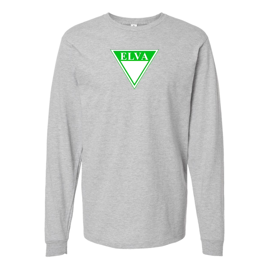 Youth Elva Logo Cotton Long Sleeve T-Shirt