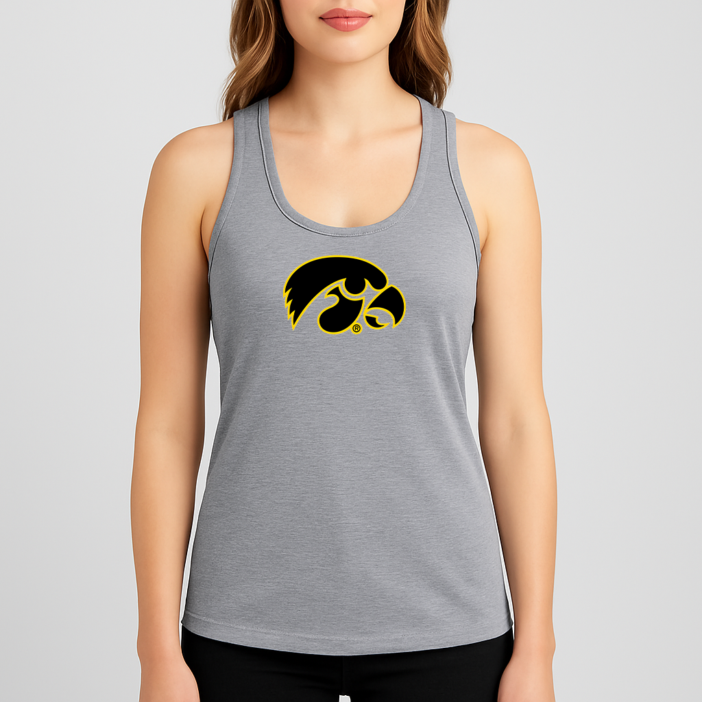 Women's Iowa Hawkeyes Logo Next Level Ideal Racerback Tank