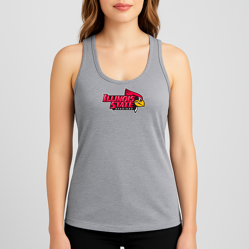 Women's Illinois State Redbirds Logo Next Level Ideal Racerback Tank