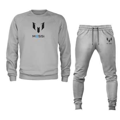 Men's Lionel Messi Air Messi Soccer Logo Crewneck Sweatshirt Joggers Suit