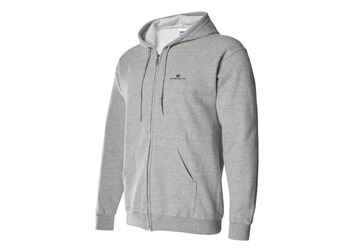Men's United Airlines Logo Zipper Hoodie
