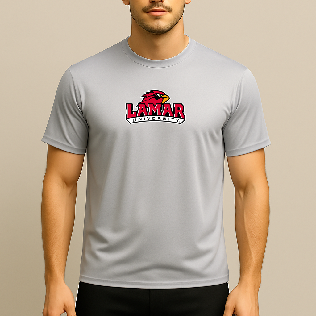Men's Lamar Cardinals Logo Polyester T-Shirt
