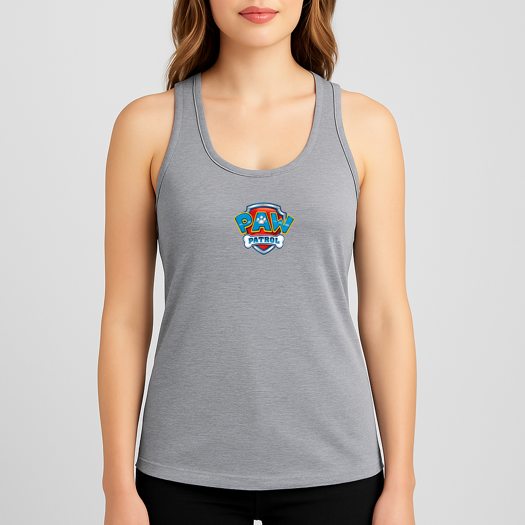 Women's Paw Patrol Cartoon Racerback Tank Top