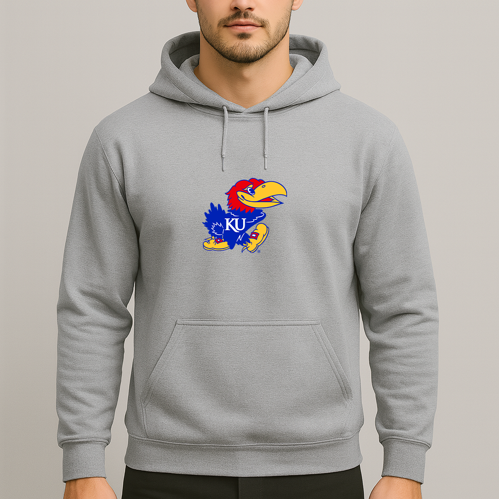 Men's Kansas Jayhawks Logo Pullover Hoodie