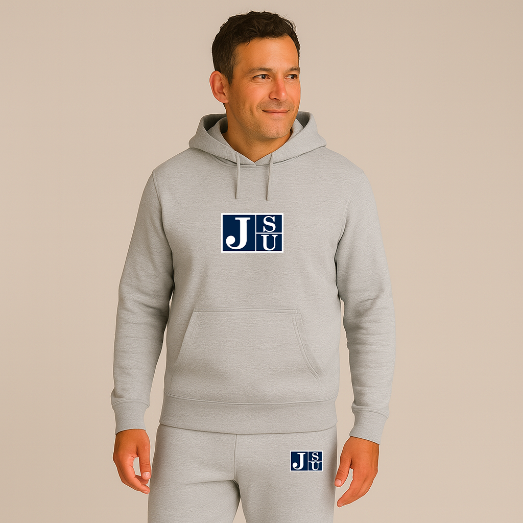 Men's Jackson State Tigers Logo Hoodie Joggers Set