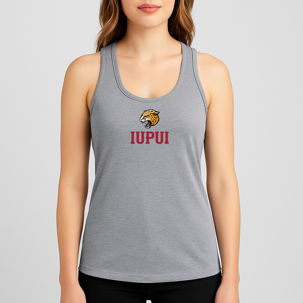 Women's IUPUI Jaguars Logo Next Level Ideal Racerback Tank