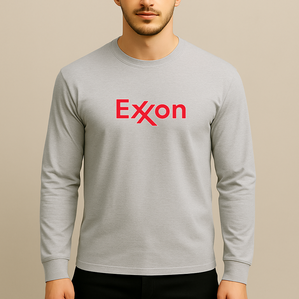 Men's Exxon Mobil Gas Station  Long Sleeve T-Shirt