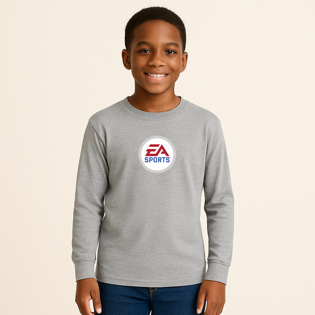 Youth EA SPORTS Logo Cotton Long Sleeve T-Shirt
