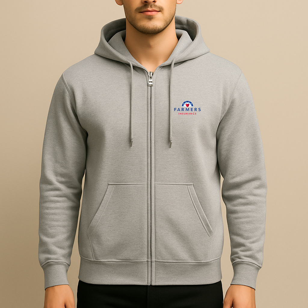 Men's Farmer_s Insurance Logo Zipper Hoodie