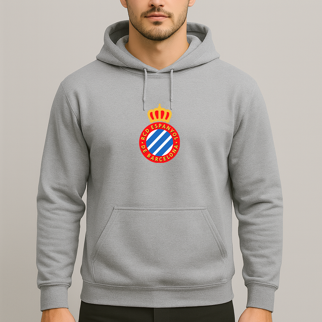 Men's Espanyol Soccer Logo Pullover Hoodie