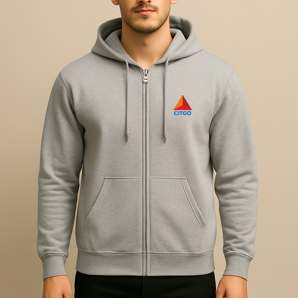 Men's Citgo Gas Station  Zipper Hoodie