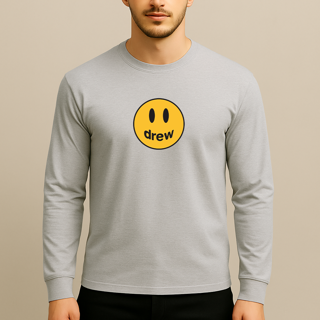 Men's Justin Bieber Drew Music Long Sleeve T-Shirt