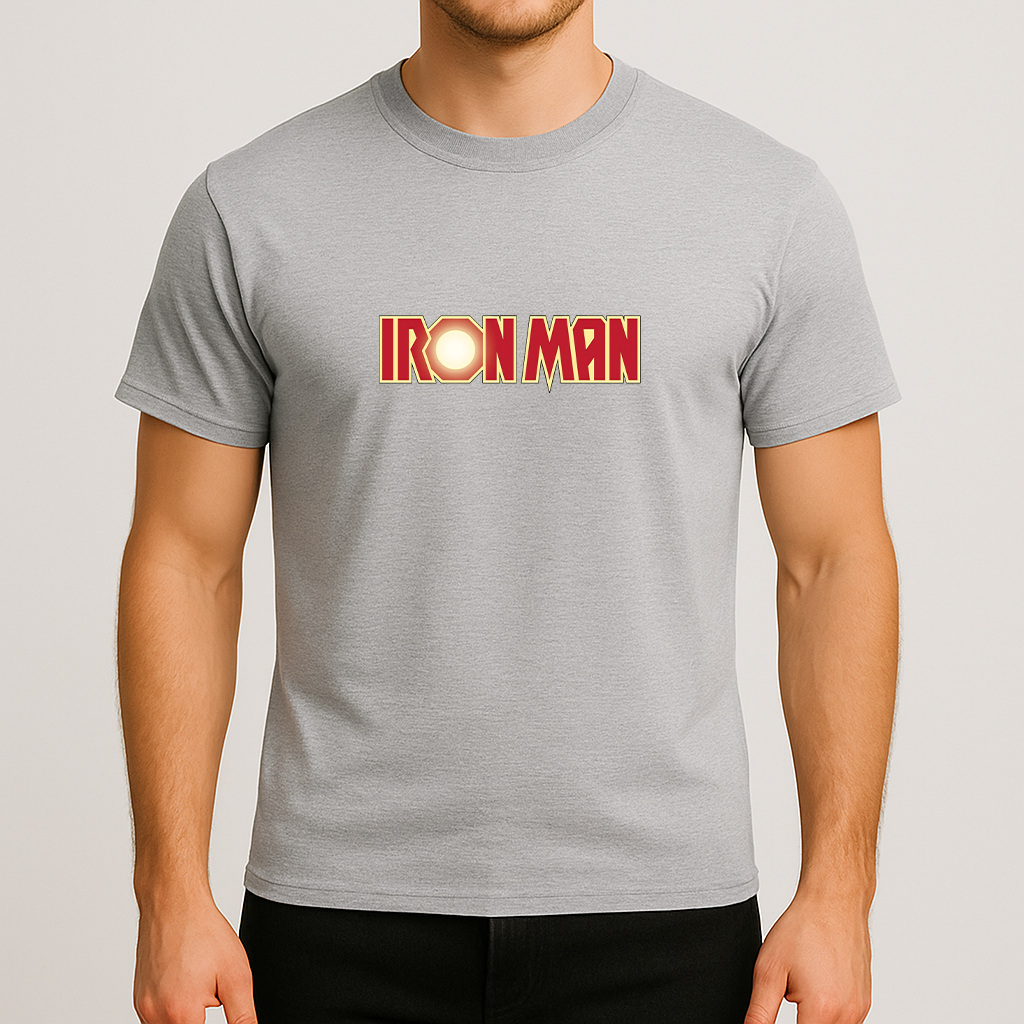 Men's Iron Man Marvel Superhero Cotton T-Shirt